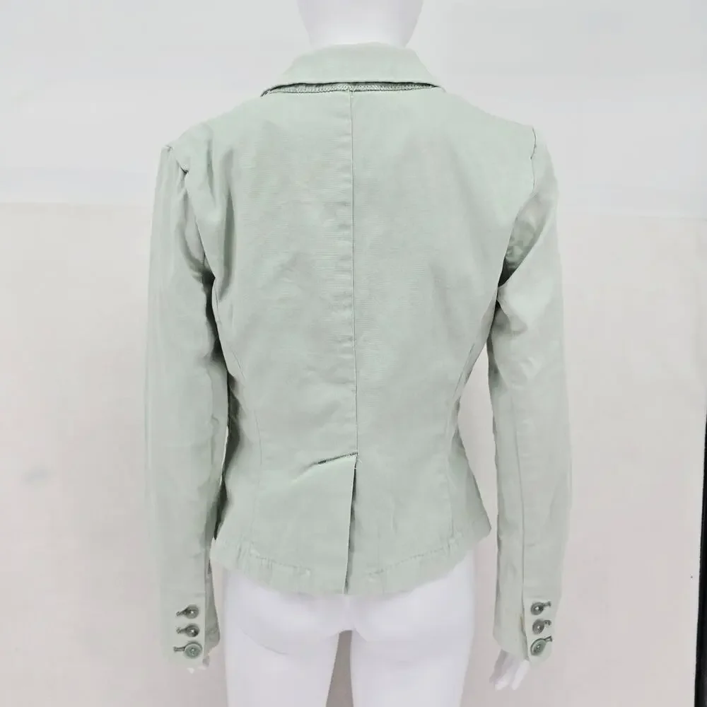 Anthropologie Cartonnier Blazer Green XS